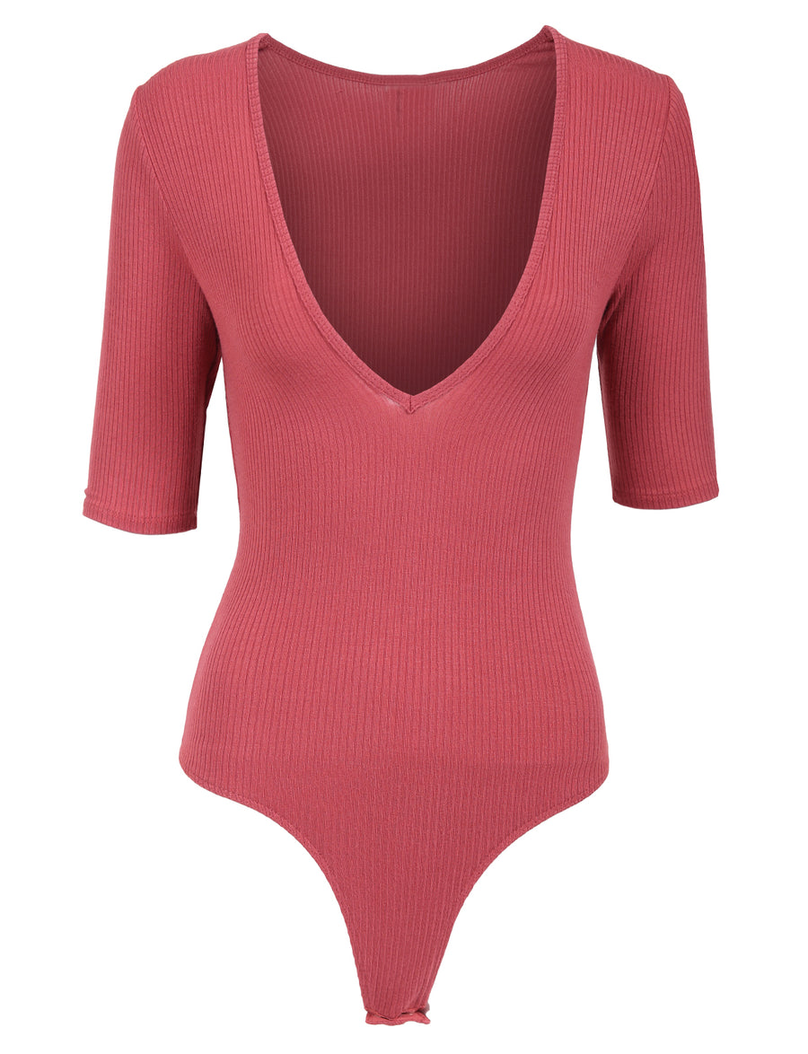 LIGHT WEIGHT BASIC STRETCH FITTED BODYSUIT NEWBS27 